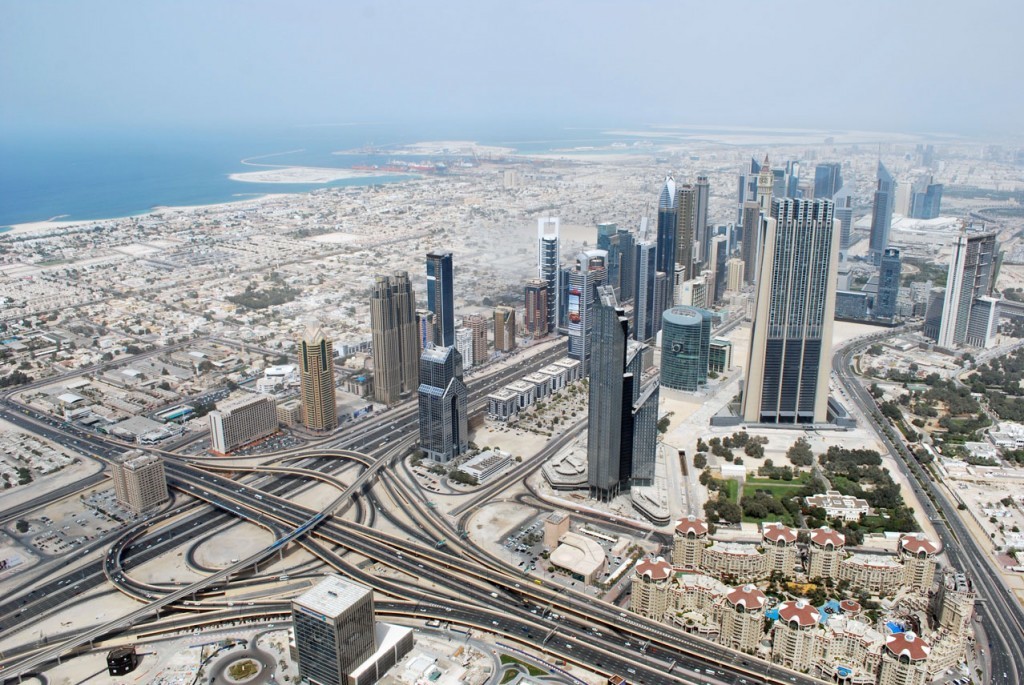 View of Dubai from Burj Kalifah