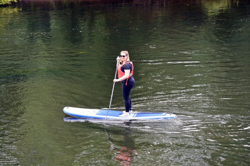 Standing on the SUP