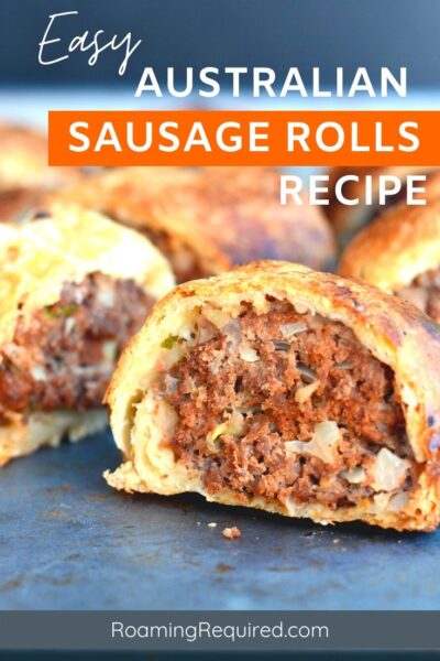 Easy Australian sausage roll recipe Pinterest pin