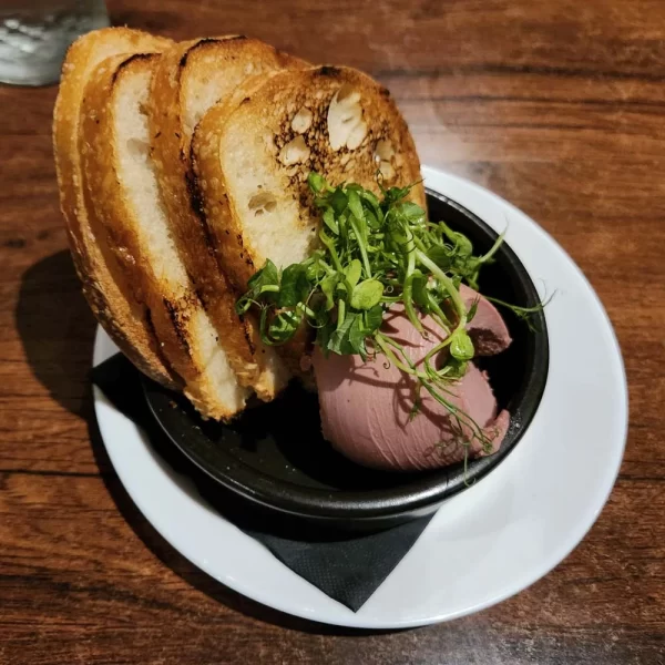 Pate and crostini at La Trattoria in Helmsley