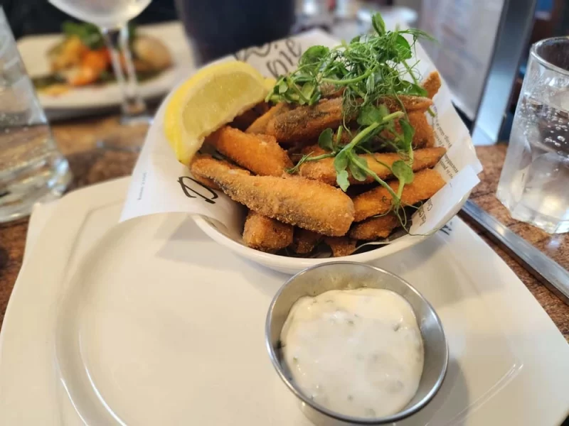 Whitebait starter at Magpie's Cafe in Whitby