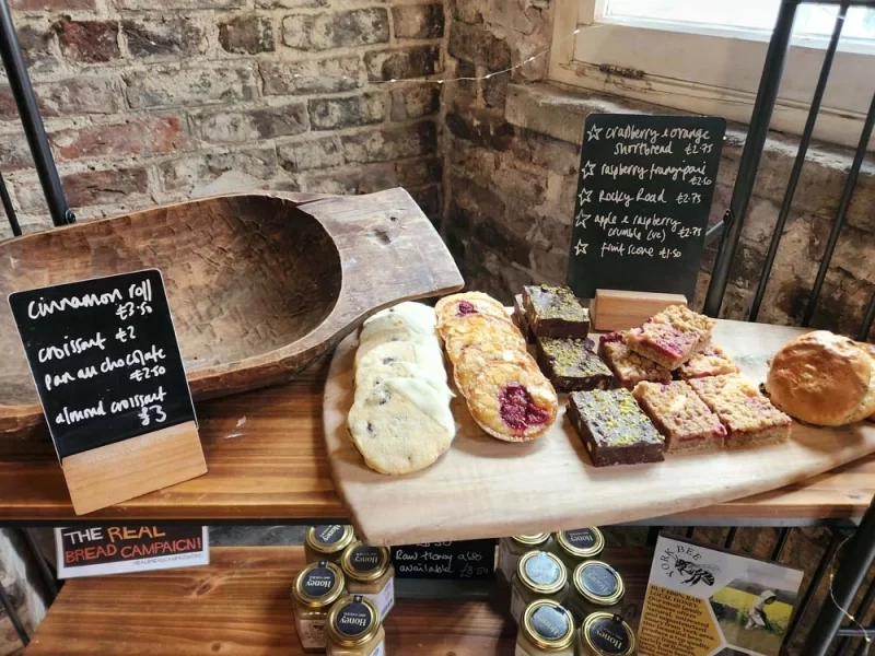 Pastries on offer from Bluebird Bakery 