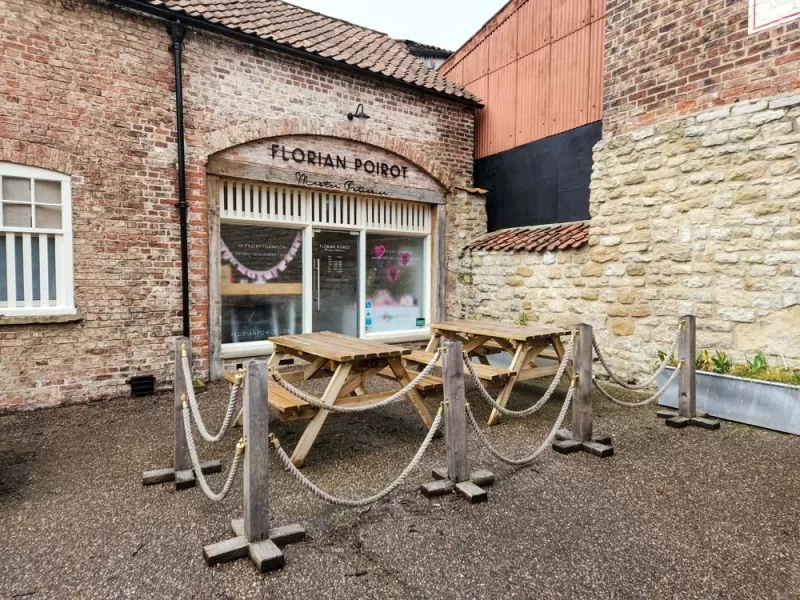 Exterior of Florian's in Talbot Yard in Malton