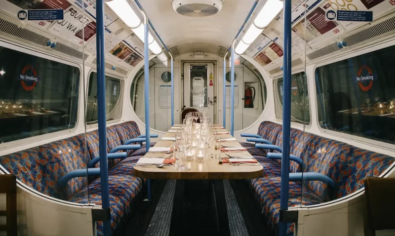 The interior carriage of the supperclub tube